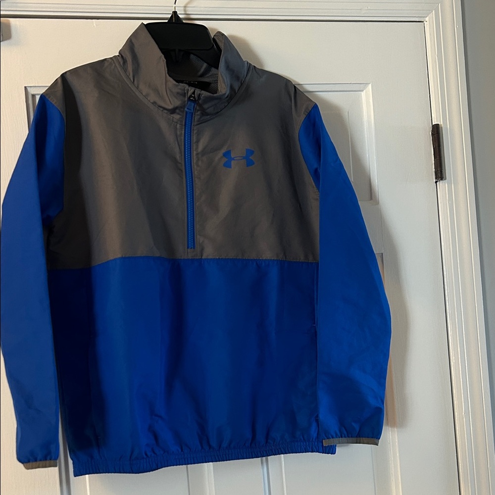 Under Armour Kids Blue and Gray Raincoat